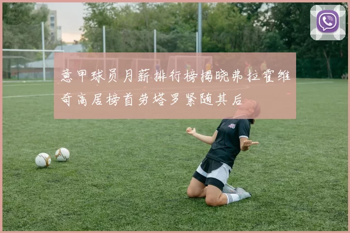 意甲球员月薪排行榜揭晓弗拉霍维奇高居榜首劳塔罗紧随其后